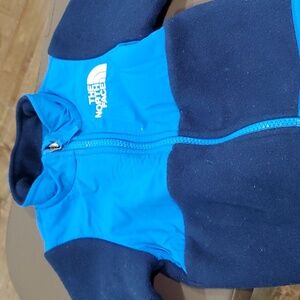 Used Northface Fleece Jacket 3-6 months size, Blue